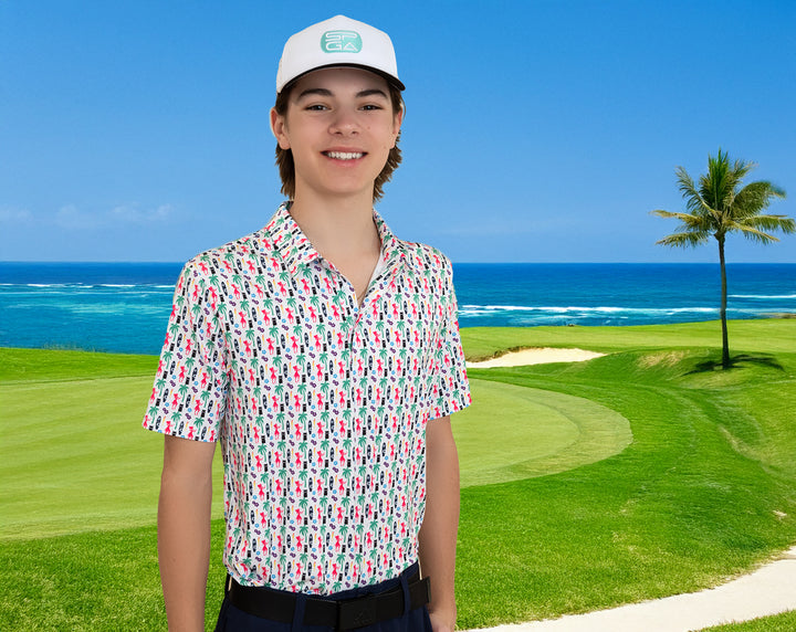 "Leis Up" Youth Polo
