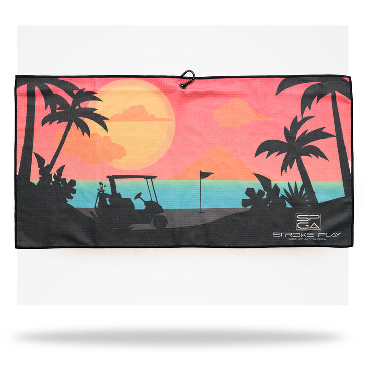 Ocean Sunset Golf Towel